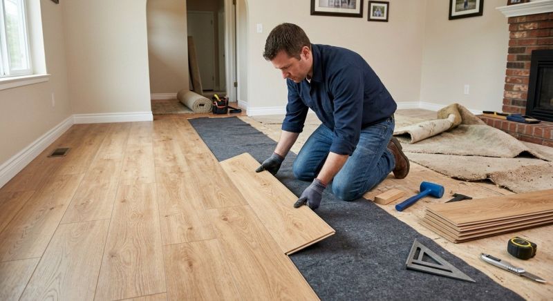 Laminate Floor Remodeling in Portland, TN