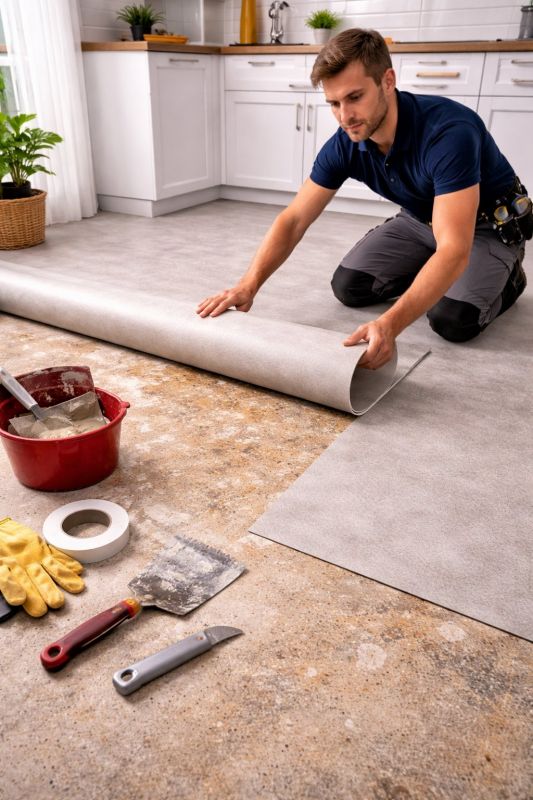 Linoleum Floor Installation in Hendersonville, TN