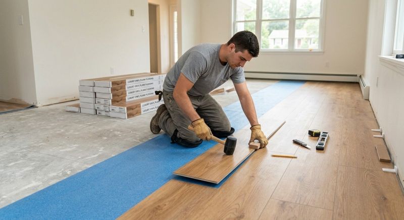 Vinyl Plank Floor Installation in Portland, TN